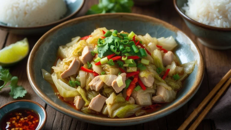 Hmong Cabbage and Chicken Recipe