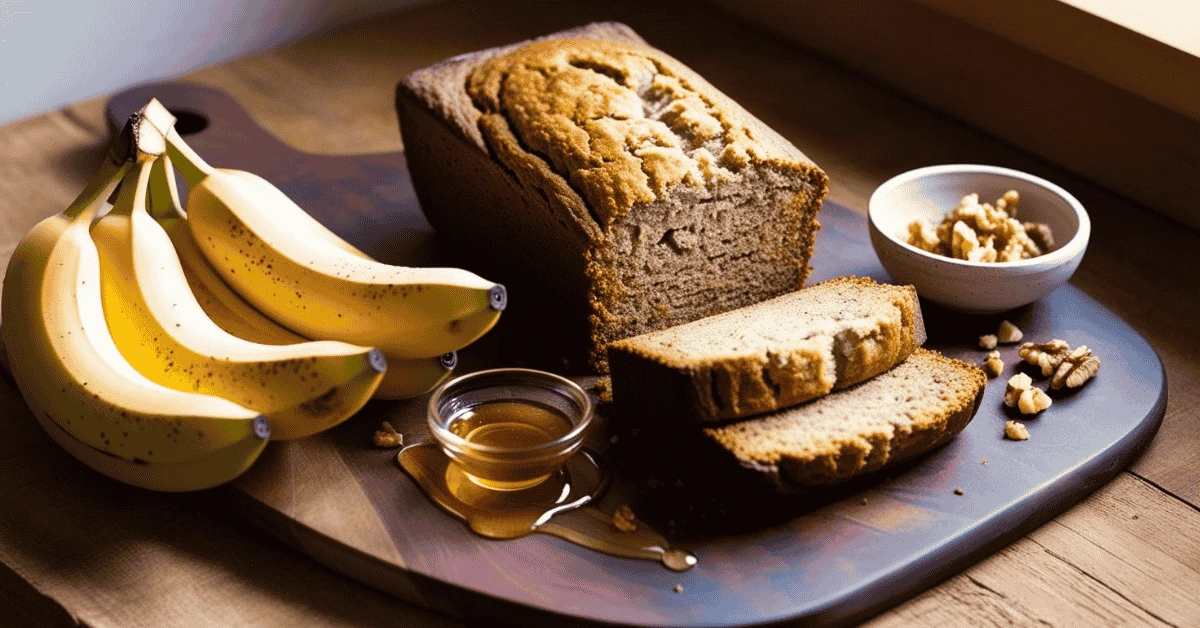 healthy banana bread